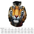 thumbnail image 2 of Colorful Tiger Portrait 3d Sweatshirts Hoodie Fashion Casual Personality Men's Women Street Hoodie Pullovers Long Sleeve Comfortable Top, 2 of 6