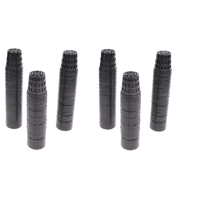 100 Uds Cestas de Plástico para Macetas, Acuario, Agua Acuática, , Hierba, Cultivar S / M Sunnimix Cesta de plantas acuáticas