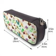 thumbnail image 3 of Picia Floral Vintage Pattern Large Capacity PU Leather Pencil Case Organizer Pen Marker Holder Double Zipper Storage Bag Big Pencil Pouch for College Office, 3 of 6