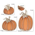 thumbnail image 3 of Rovga Fall Decor Wooden Autumn Pumpkin Fall Decorations For Home Shelf Mantel Table Decor Pumpkins Of Three Sizes Fall Season, 3 of 9