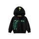 thumbnail image 3 of Sudadera con capucha de dibujos animados de dinosaurios de primavera 2024 para niños y niñas, sudadera informal simplificada con cremallera de algodón y forro polar, 3 of 5