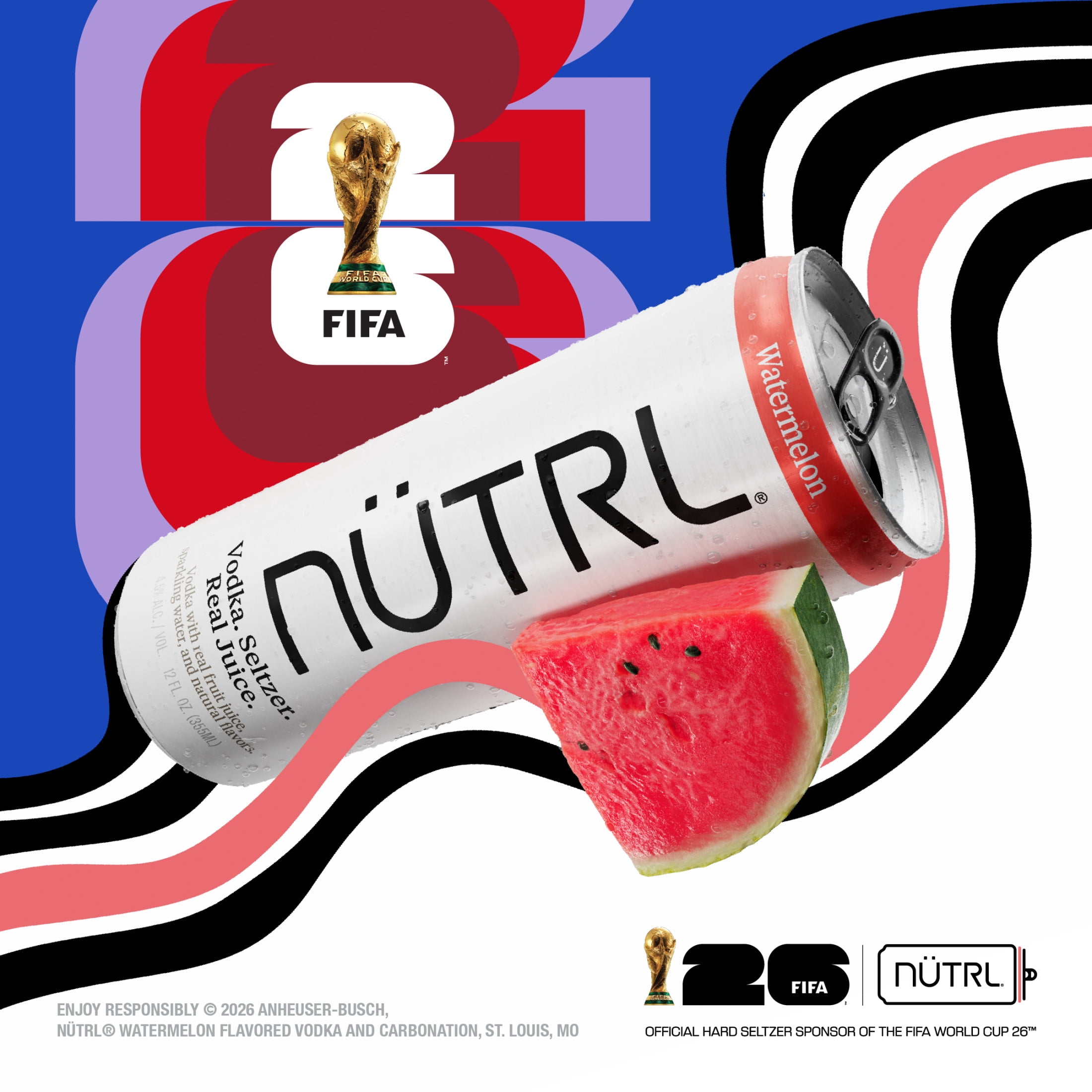 NUTRL Vodka Hard Seltzer Fruit Variety, Gluten Free, 8 pack, 12 fl oz Aluminum Cans, 4.5% ABV