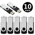 thumbnail image 2 of Unidad flash USB Aiibe, memoria USB 2.0 de 8 GB, paquete de 10 unidades, color negro, 2 of 9