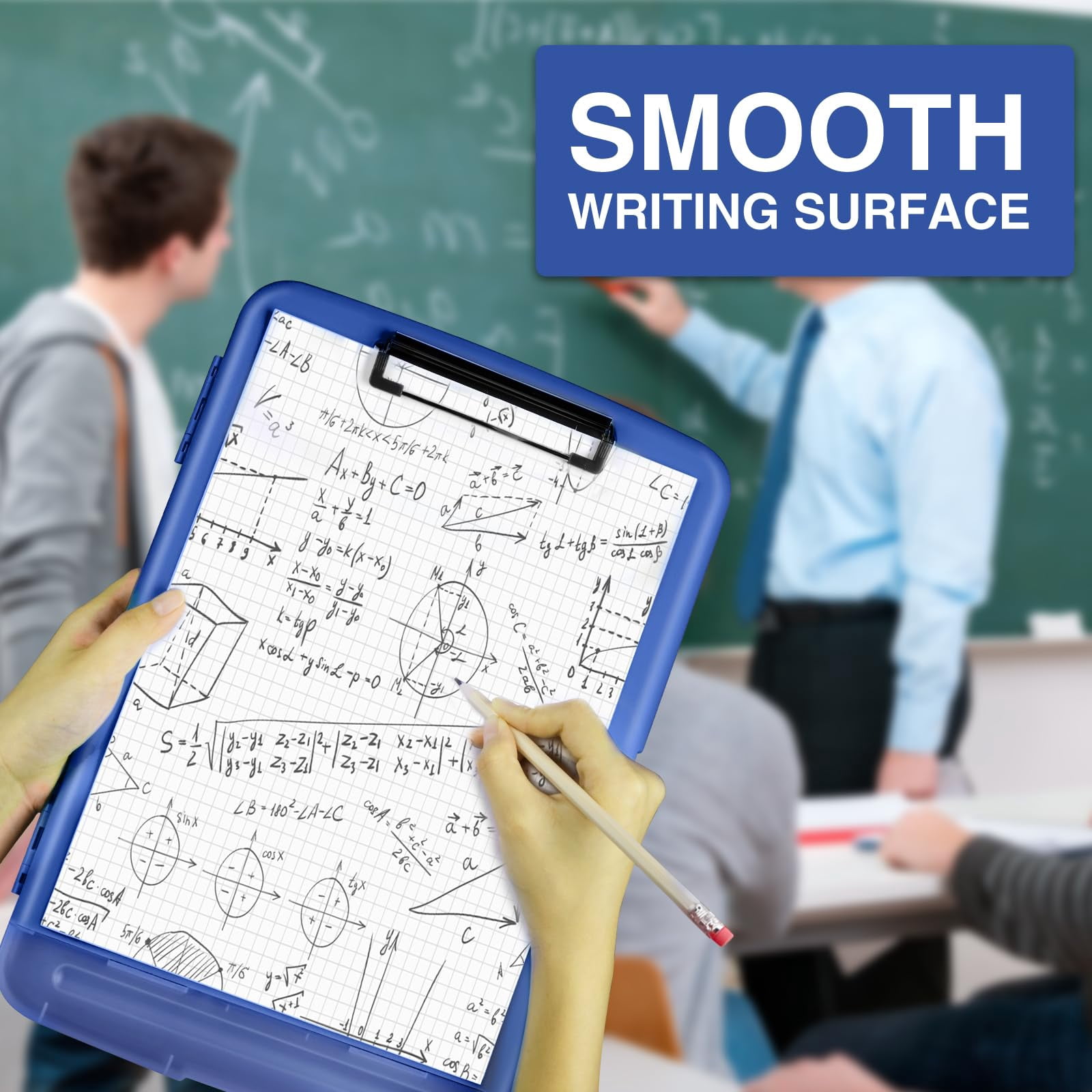Clipboard With Storage  High Capacity Clipboards Pen Holder Clip Boards 8.5x11 Low-profile Lightweight Plastic For Teachers Lawers Office Workers