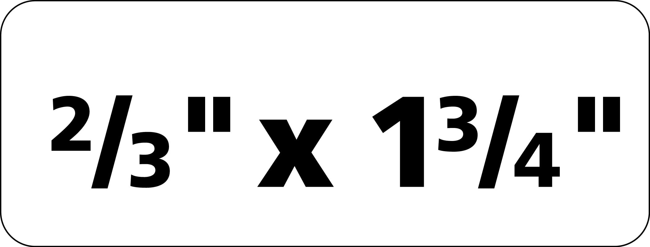 Avery Durable ID Labels, TrueBlock Technology, Permanent Adhesive, 2/3" x 1-3/4", 3,000 Labels (61533)