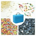 thumbnail image 2 of Boîte de Rangement pour Diamants avec 54 Bouteilles Motif Nœud Papillon Rangement Portable, 2 of 8