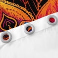 thumbnail image 4 of Erosebridal Boho Lotus Flower Curtains & Drapes Neon Mandala Blackout Curtains, Oriental Fatima Hamsa Curtains Bohemian Hippie Black Out Curtains, Exotic Style Tribal Feather Window Drapes, 4 of 5