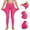 Hot Pink, variant on ATOGUTA Girls Leggings With Pocket Summer Yoga Pants Stretchy Opaque Activewear for School & Sports Size 4T-13, Purple
