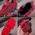 thumbnail image 2 of Zapatos deportivos para niños, zapatillas iluminadas de Spiderman, zapatos luminosos LED para niños, 2 of 3