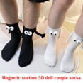thumbnail image 6 of SSKFHGI Couple Holding Hands Socks Midtube Socks Magnetic 3D Funny Doll Socks, 6 of 8