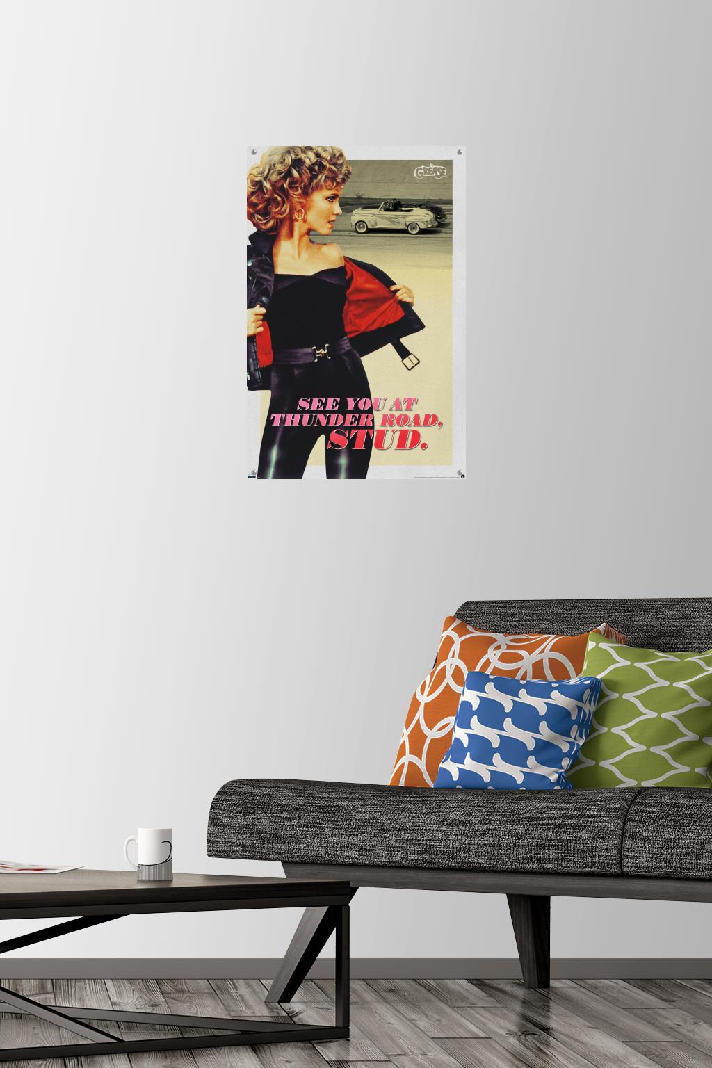 Grease - Stud Wall Poster with Push Pins, 14.725" x 22.375"