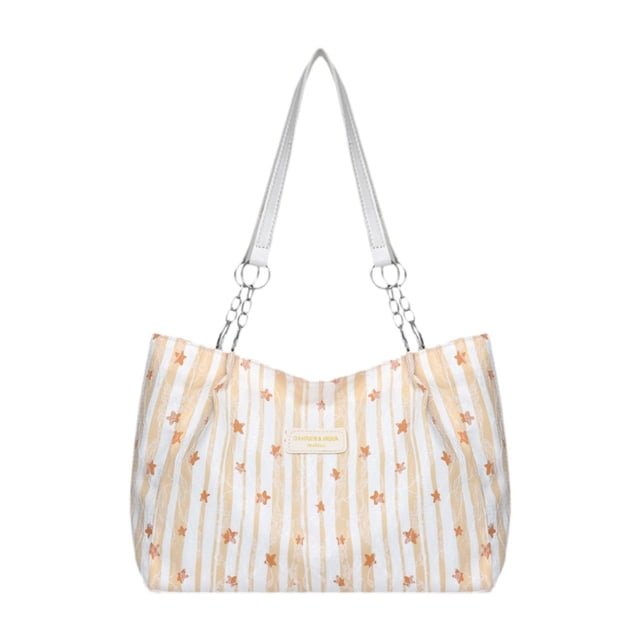 Bolso tote para mujer, bolso de hombro moderno y ligero para el trabajo, el ocio y las compras. Amarillo