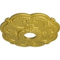 thumbnail image 3 of Ekena Millwork 18"OD x 3 1/2"ID x 1 1/2"P Rotherham Ceiling Medallion (Fits Canopies up to 3 1/2"), Hand-Painted Rich Gold, 3 of 6