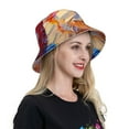thumbnail image 5 of Kdxio Reflective Bucket Hat - Trio Of Dripping Cones Print Bucket Hat for Men,Women, 5 of 6