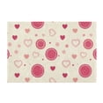 thumbnail image 2 of Toilet Rug Rectangle Bathroom Rugs Non-Slip Soft Plush Machine Washable Contour Bath Mat Heart and Dot 24x16, 2 of 9