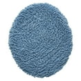 thumbnail image 4 of Better Trends 18"x20" Premium Toilet Lid Cover 100% Cotton Tufted Bathroom Rug Water Absorbent Reversible Machine Washable Dark Blue - Lux Collection, 4 of 4