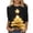 #3 Black, variant on Lolmot 3/4 Length Sleeve Womens Tops Santa Snowmen Reindeer Christmas Tree Print O-Neck Tops Round Neck Plus Size Fall Holiday Blouses Tops
