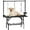 Black, variant on Large Foldable Dog Grooming Table 36 Inch Adjustable Metal and MDF Pet Station with Nooses and Arms for Grooming