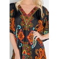 thumbnail image 3 of Miss Lavish London Kaftan Dresses for Women Beach Cover up Caftans Moo Moos Women Swimwear Cover up Black Small, 3 of 6