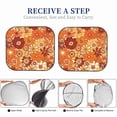 thumbnail image 6 of Disketp 2 Piece Hippie Flower Pattern Windshield Sunshades,Folding Windshield Sun Shade For Car Suv Trucks Sedan,Blocks Uv Rays Sun Visor Protector-Medium, 6 of 7