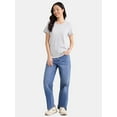 thumbnail image 4 of Time and Tru Women's Crewneck Tee with Short Sleeves, Size XS-XXXL, 4 of 5