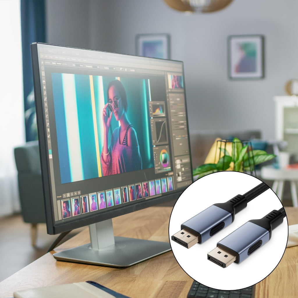 Zeiwohndc Speed DisplayPort 2.1 Cable for HiFi Graphics and Immersive Displays