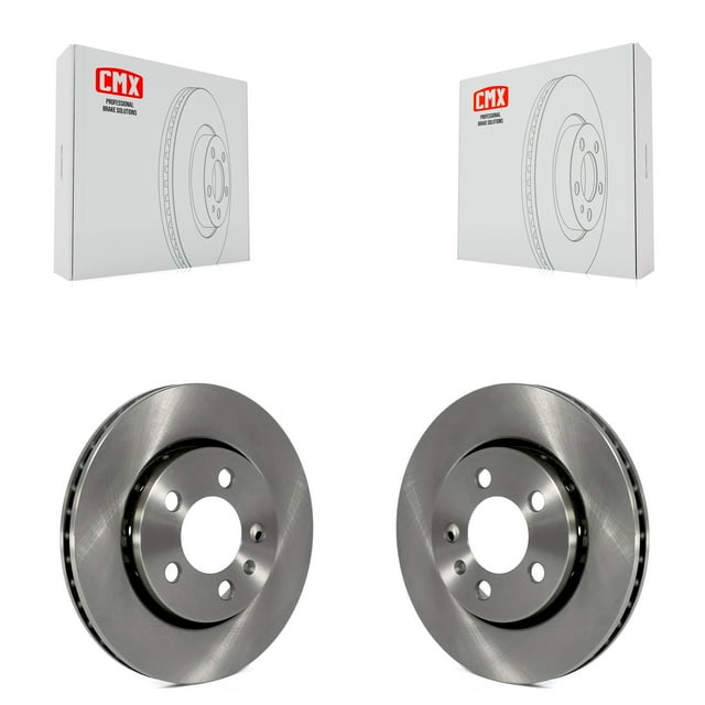 CMX Rear Disc Brake Rotors Pair for Car Volkswagen Jetta Golf Audi TT Quattro R32 K8-100784