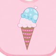 thumbnail image 4 of Inktastic Valentine's Day Ice Cream Cone Boys or Girls Baby Bib, 4 of 4