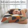 thumbnail image 5 of Orange Modern Geometric, Pillow Covers 12"x20", Abstract Watercolor Semicircle Soft Brushed Microfiber Breathable Throw Pillow Covers, Pillowcase with Zipper for Couch Sofa Bedroom Living Room, 5 of 9