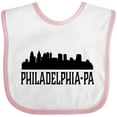 thumbnail image 3 of Inktastic Philadelphia Pennsylvania City Skyline Boys or Girls Baby Bib, 3 of 4