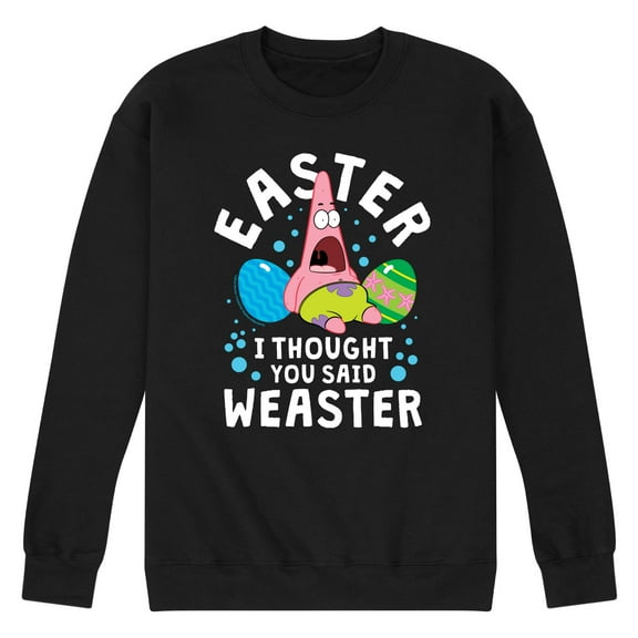 SpongeBob Squarepants - Easter Weaster - Men's Crew Neck Fleece Pullover