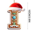 thumbnail image 4 of Christmas Letter I Ornament, Acrylic Alphabet Hanging Pendant for Xmas Tree Decor, Personalized DIY Initial Christmas Ornament for Holiday Gift, 4 of 7