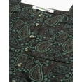 thumbnail image 5 of Moomaya Printed Short Dresses For Women, Button-Up Square Neck 3/4Th Sleeve Dress, 5 of 8