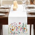 thumbnail image 3 of Table Runners 72 Inches Long Dress Scarves, Spring Floral Farmhouse Kitchen Table Runner, Coffee Tablerunners, Pink Yellow Flowers Farmhouse 18x72 Inch, 3 of 9