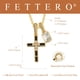 thumbnail image 5 of Collar Fettero Cruz Chapado en Oro de 14K con Diamante CZ para Mujeres, 5 of 7
