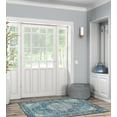 thumbnail image 3 of Linon Home Décor Washable Sariah Area Rug or Runner Collection, Teal and Ivory, 3' x 5', 3 of 19