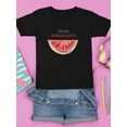 thumbnail image 3 of Buon Ferragosto Watercolor Melon T-Shirt Juniors -Image by Shutterstock,  Small, 3 of 4