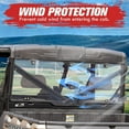 thumbnail image 4 of A & UTV PRO Rear & Front Full Windshield for 2017-2024 Polaris Ranger XP 1000, Clear Tough Polycarbonate Construction Windscreen, 4 of 9