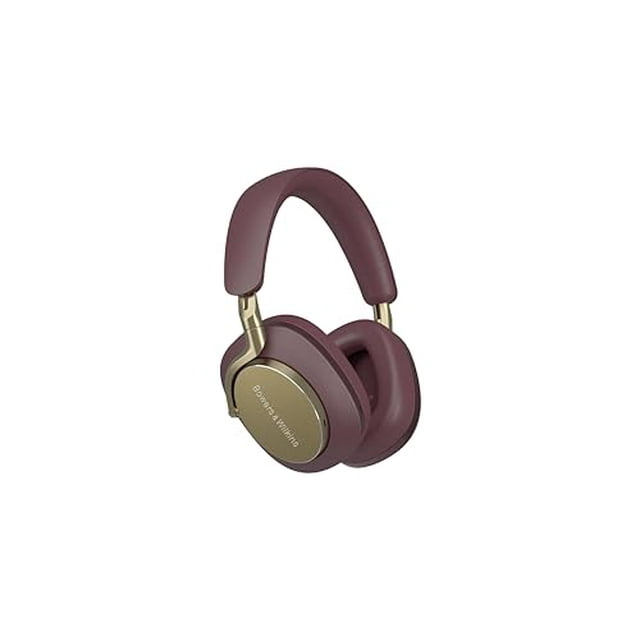 Bowers & Wilkins Px8 Auriculares inalámbricos supraaurales, cancelación activa de ruido avanzada, materiales lujosos, duración de la batería de 30 horas, carga rápida de 15 minutos, Royal Burgundy