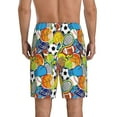 thumbnail image 4 of Lsque Various Balls Mens Sleep Pajama Shorts,Short Pajama Pants, Cotton Ultra-Soft Knit-Small, 4 of 9
