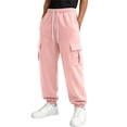 thumbnail image 2 of Ashirexll Boys Sweatpants Solid Color Sweatpants Cargo Pants Sports Casual Pants for 5-15 Years, 2 of 7