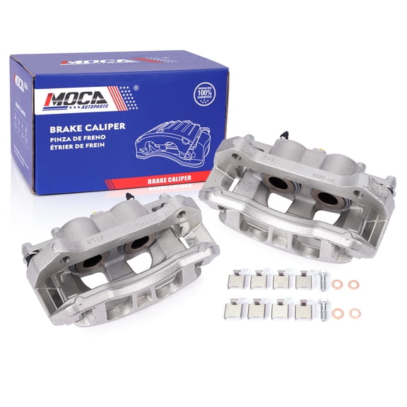 MOCA AUTOPARTS 2x Front Brake Calipers w/ Bracket Fit for 2010-2021 Ford Expedition & 2010-2021 Lincoln Navigator