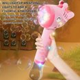 thumbnail image 7 of Diceymbol Giraffe Bubble Machine with 10-Hole Nozzle&nbsp;- 90ML Automatic Blower Creates 1000+ Bubbles/Minute for Outdoor Summer Fun, 7 of 7