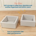 thumbnail image 3 of ECR4Kids SoftZone Play Patch Toy Bins, Beginner Playset, Light Grey, 2-Pack, 3 of 9