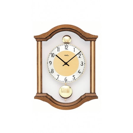 Modern wall clock with quartz movement from AMS