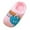 Pink, variant on LIIPEE Girls Boys Slippers Fashion Comfort Cotton Cartoon Dinosaur Non- Plush Warm Shoes Toddler Breathable Bedroom Slippers,Blue,2-2.5 Years