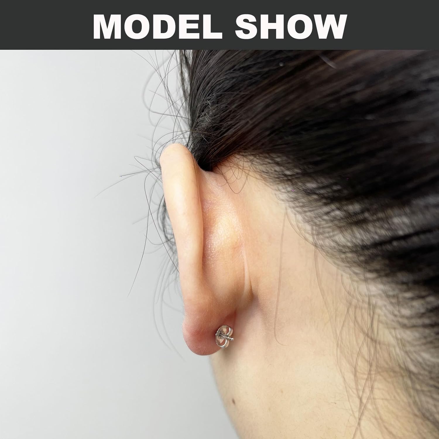Silver Earring Backs Replacements - Hypoallergenic Earring Backs for Studs, Secure Ear Locking for Stud Earrings Ear Nut for Posts, 6 PCS Gold 6 PCS White Gold