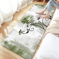 thumbnail image 2 of Rustic Farmhouse Bath Mat, Farm Sage Green Daisy Floral Flowers and Butterfly on Country Wooden Forest Green Bath Rug for Bathroom, Olive Green Bath Mat Soft Non Slip Bath Rugs, 16X48IN, 2 of 6