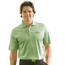 Monterey Club Men's Mini Diamond Texture Solid Golf Polo Shirt #1041