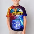 thumbnail image 2 of Kids Blox Fruit T-Shirts, Youth QuakeFruit T-Shirts, Casual Crew Neck Shirts for Boys Girls, Fashion 3D Print Short Sleeve Tee, 2 of 9